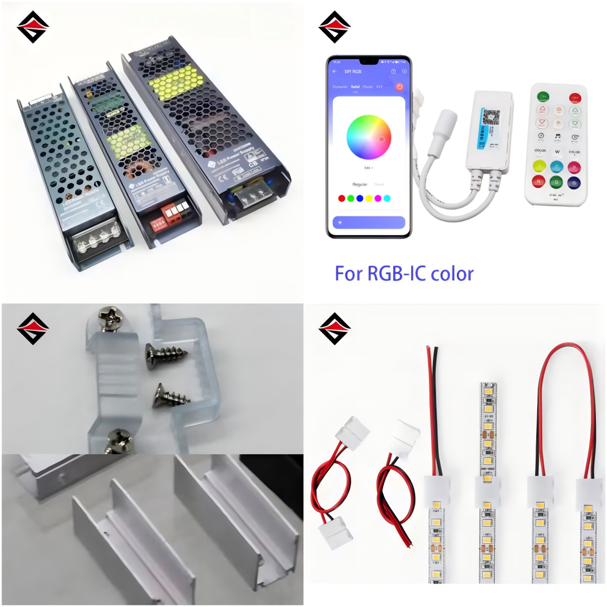 Mari kita lihat apa aksesori yang anda perlukan untuk jalur cahaya LED